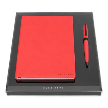 HUGO BOSS Set HUGO BOSS Red (kugelschreiber & notizblock A5)