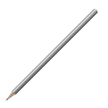 Bleistift rund farbig, FSC silver