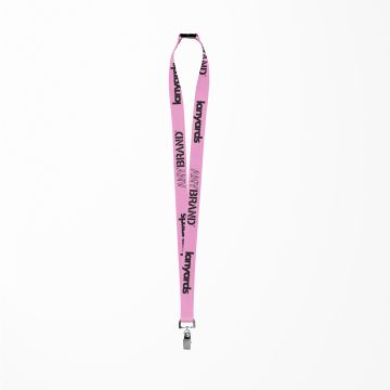 Schlüsselband - Lanyard mit Bulldog Stahlclip und Sicherheitsverschluss