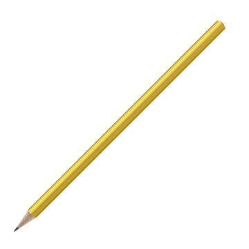 Bleistift rund farbig, FSC gold