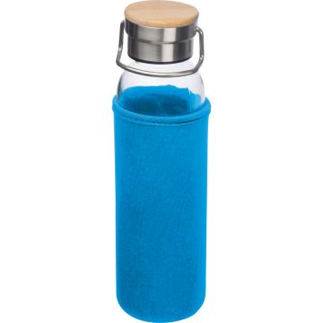 Glasflasche mit Neoprenüberzug, 600ml
