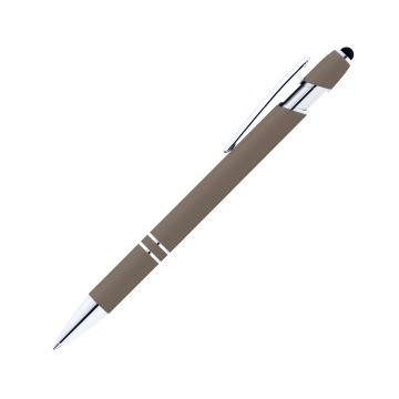 Alpha Soft Touch Kugelschreiber mit Stylus anthrazit