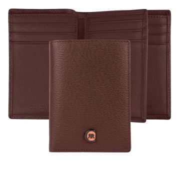 Cerruti 1881 Card holder with flap Bond Brown