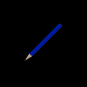 Bleistift rund farbig, kurz, FSC reflex_blue