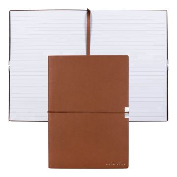 HUGO BOSS Notizblock A5 Elegance Storyline Camel Lined