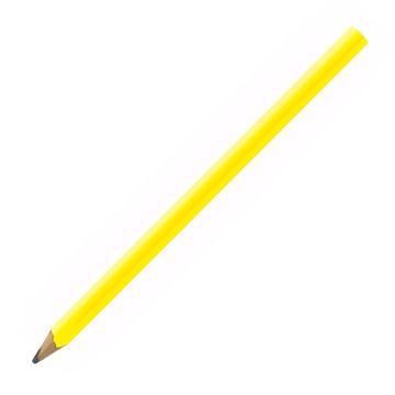 Zimmermannsbleistift oval matt 24 cm, HB, FSC yellow
