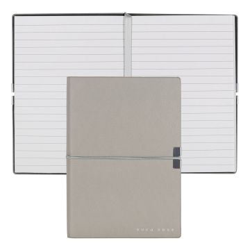 HUGO BOSS Notizblock A6 Elegance Storyline Grey Lined