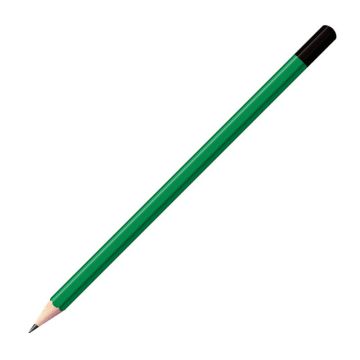 Staedtler Bleistift dunkelgrün mit farbiger Tauchkappe Sechskant (eckig)