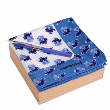 Cacharel Set Hortense Bright Blue (tintenroller & halstuch )