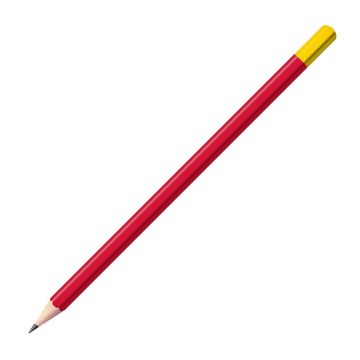 Staedtler Bleistift rot mit farbiger Tauchkappe Sechskant (eckig)