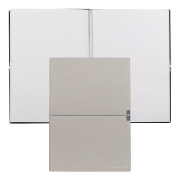 HUGO BOSS Notizblock A5 Elegance Storyline Grey Plain
