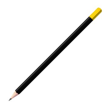 Staedtler Bleistift schwarz mit farbiger Tauchkappe Sechskant (eckig)