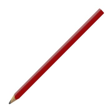 Zimmermannsbleistift oval glänzend, 24 cm, HB, FSC dark_red