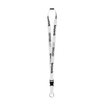 Schlüsselband - Lanyard mit Stahlring, Sicherheitsverschluss und Trennclip