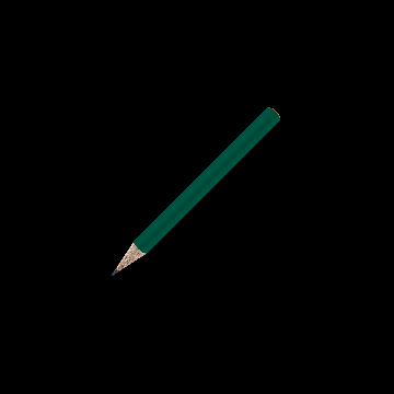 Bleistift rund farbig, kurz, FSC dark_green