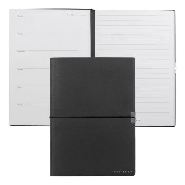 HUGO BOSS Notizblock A5 Elegance Storyline Black Agenda