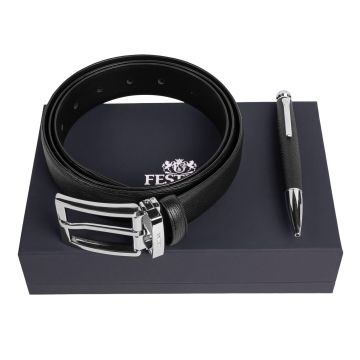 FESTINA Set Festina Black (kugelschreiber & gürtel)