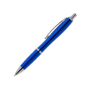 Curvo Metallkugelschreiber gun mit Metallgriffzone blau