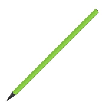 DesignbleistiftdreikantschwarzdurchgefärbtfarbigFSClime green
