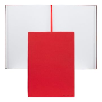 HUGO BOSS Notizblock B5 Essential Storyline Red Plain