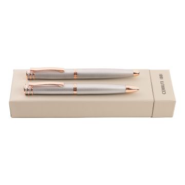 Cerruti 1881 Set Austin Diamond Chrome (kugelschreiber & tintenroller)