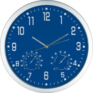 Wanduhr mit Hygro - und Thermometer