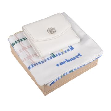 Cacharel Set Harlow White (brieftasche & halstuch)