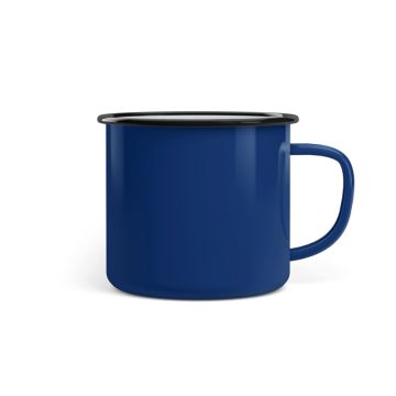 Emaille Tasse Promo 8 cm Blue Sky blau