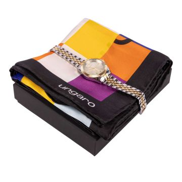 Ungaro Set Ungaro (armbanduhr & halstuch seide)