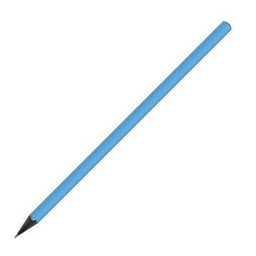 DesignbleistiftdreikantschwarzdurchgefärbtfarbigFSClight blue