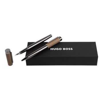 HUGO BOSS Set Corium Camel (kugelschreiber & füllfederhalter)