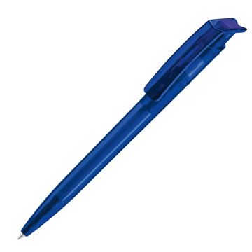 RECYCLED PET PEN transparent, blau