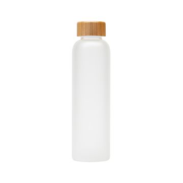 Marlon Mattglasflasche mit Babmbusdeckel, 590 ml