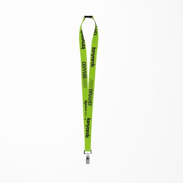 Schlüsselband - Lanyard mit Bulldog Stahlclip und Sicherheitsverschluss
