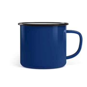 Emaille Tasse Promo 9 cm Blue Sky Jumbo blau
