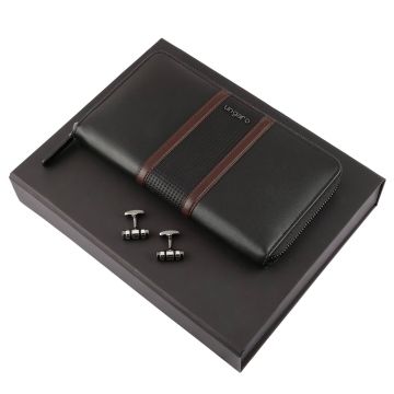 Ungaro Set Taddeo Black (brieftasche & manschettenknöpfe)