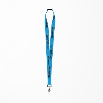 Schlüsselband - Lanyard mit Bulldog Stahlclip und Sicherheitsverschluss