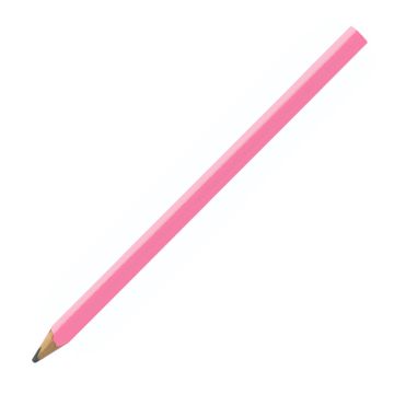 Zimmermannsbleistift oval matt 24 cm, HB, FSC light_pink
