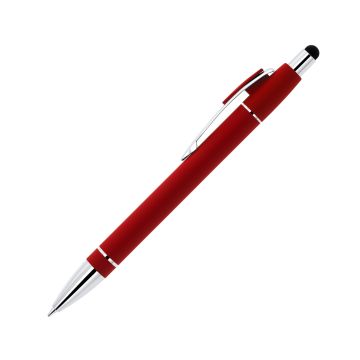 Voyager Soft-Touch Kugelschreiber aus Metall mit Stylus