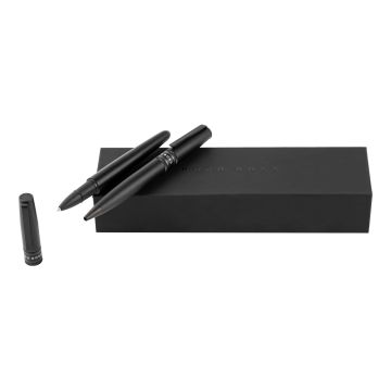 HUGO BOSS Set Illusion Gear Black (kugelschreiber & tintenroller)