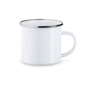 Emaille Tasse Fred 8 cm mit Stahlring