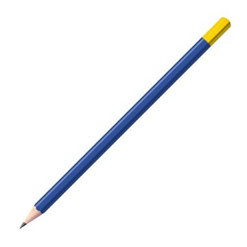Staedtler Bleistift blau mit farbiger Tauchkappe Sechskant (eckig)