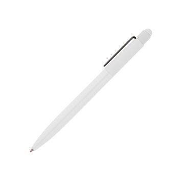 Rivando Soft Touch Kugelschreiber aus recyceltem Aluminium mit Stylus weiß