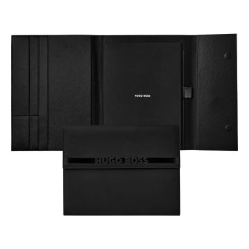 HUGO BOSS A4 Schreibmappe Cloud Matte Black