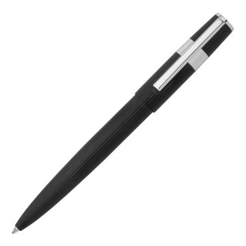 HUGO BOSS Kugelschreiber Gear Pinstripe Black / Chrome