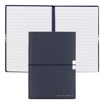 HUGO BOSS Notizblock A6 Elegance Storyline Navy Lined