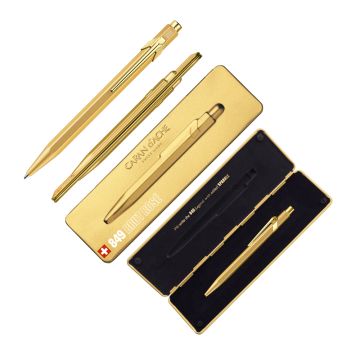 Caran d'Ache 849 Classic Druckbleistift mit Geschenkbox Gold
