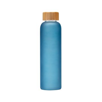 Marlon Mattglasflasche mit Babmbusdeckel, 590 ml