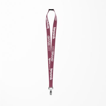 Schlüsselband - Lanyard mit Bulldog Stahlclip und Sicherheitsverschluss