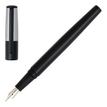 HUGO BOSS Füllfederhalter Gear Minimal Black & Chrome